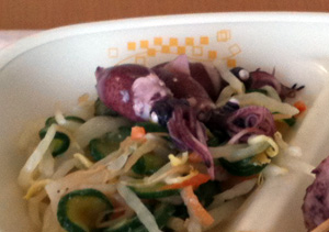 hotaruika squid in Japanese school lunch