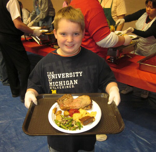Salvation Army Harbor Light Center holiday meal