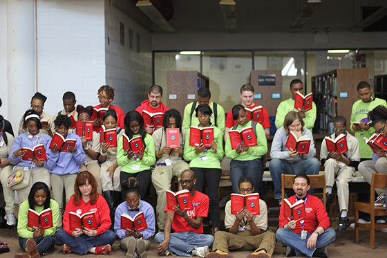 Chicago Public School CPS students reading Persepolis