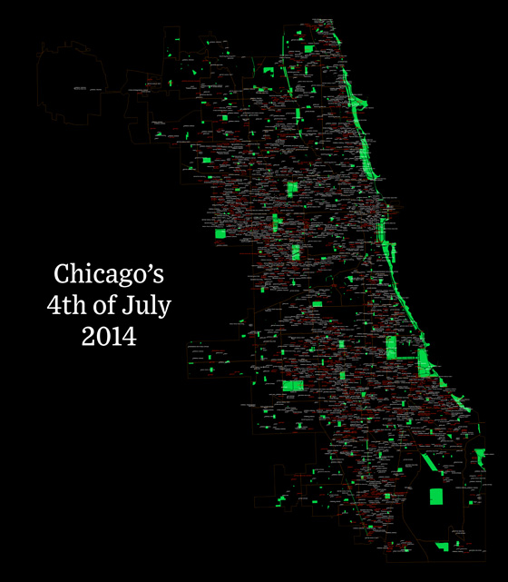 crimes in Chicago 4th of July weekend 2014